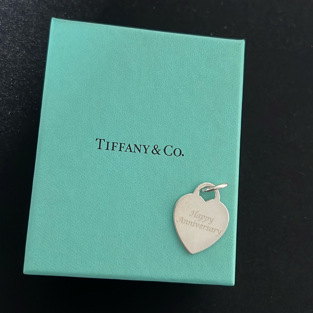 Tiffany & Co. Happy Anniversary 925 sterling silver charm